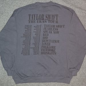 Taylor Swift Eras Tour Blue Crewneck Sweater International M